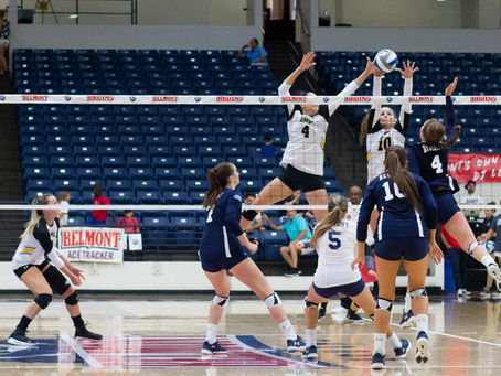 Belmont volleyball falls 0-3 in the Bruiser Showcase