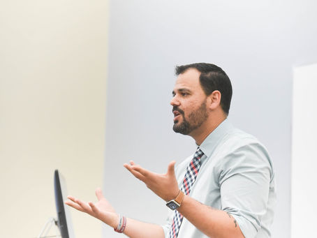Stoneman Douglas teacher Ray Posada talks Parkland shooting during Belmont visit