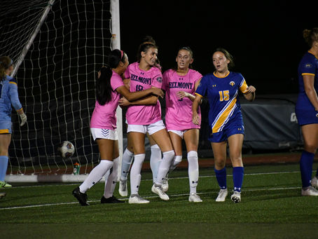 Women’s soccer rebounds from loss, beats Morehead State 2-0 at home