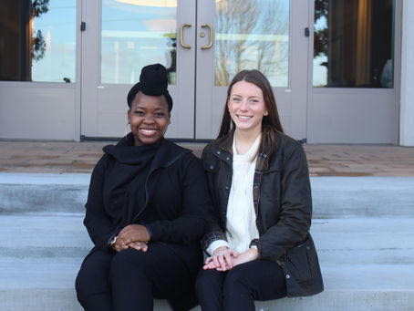 Mia Delamar and Jennifer O’Brien campaign for SGA president and vice president