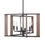 الصورة المصغرة: Home decor foldable design wooden frame candle hanging light