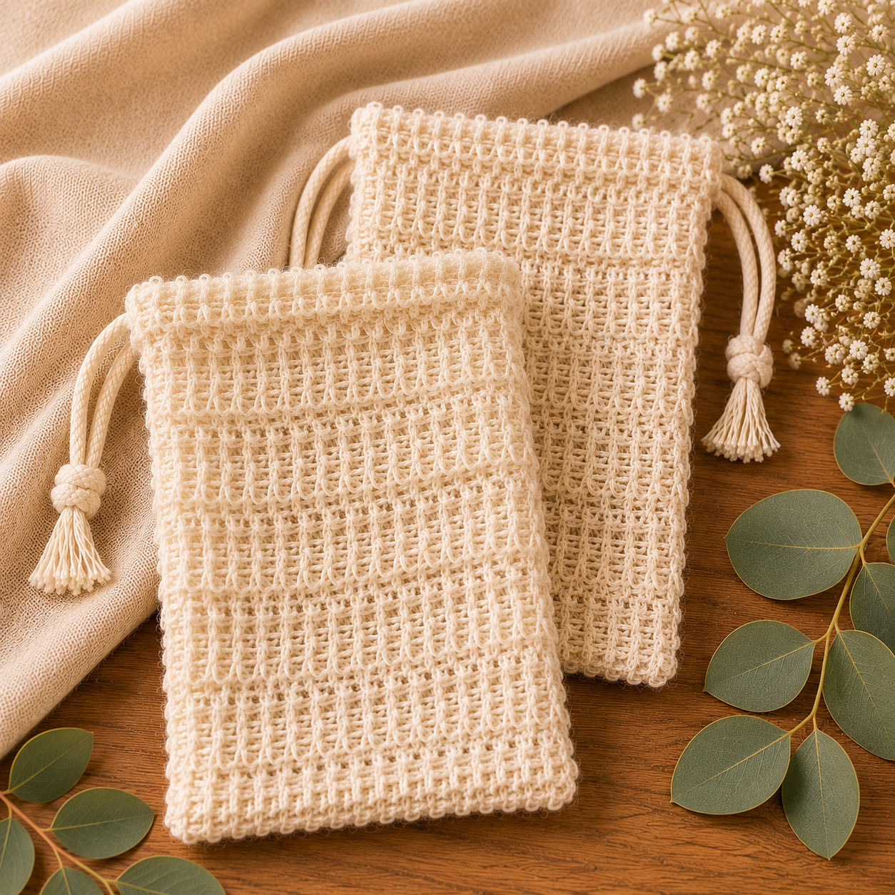 Cotton Soap Bag