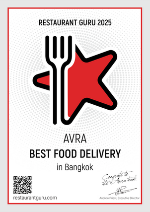 Restaurant Guru AVRA Best Food Delivery Award 2025