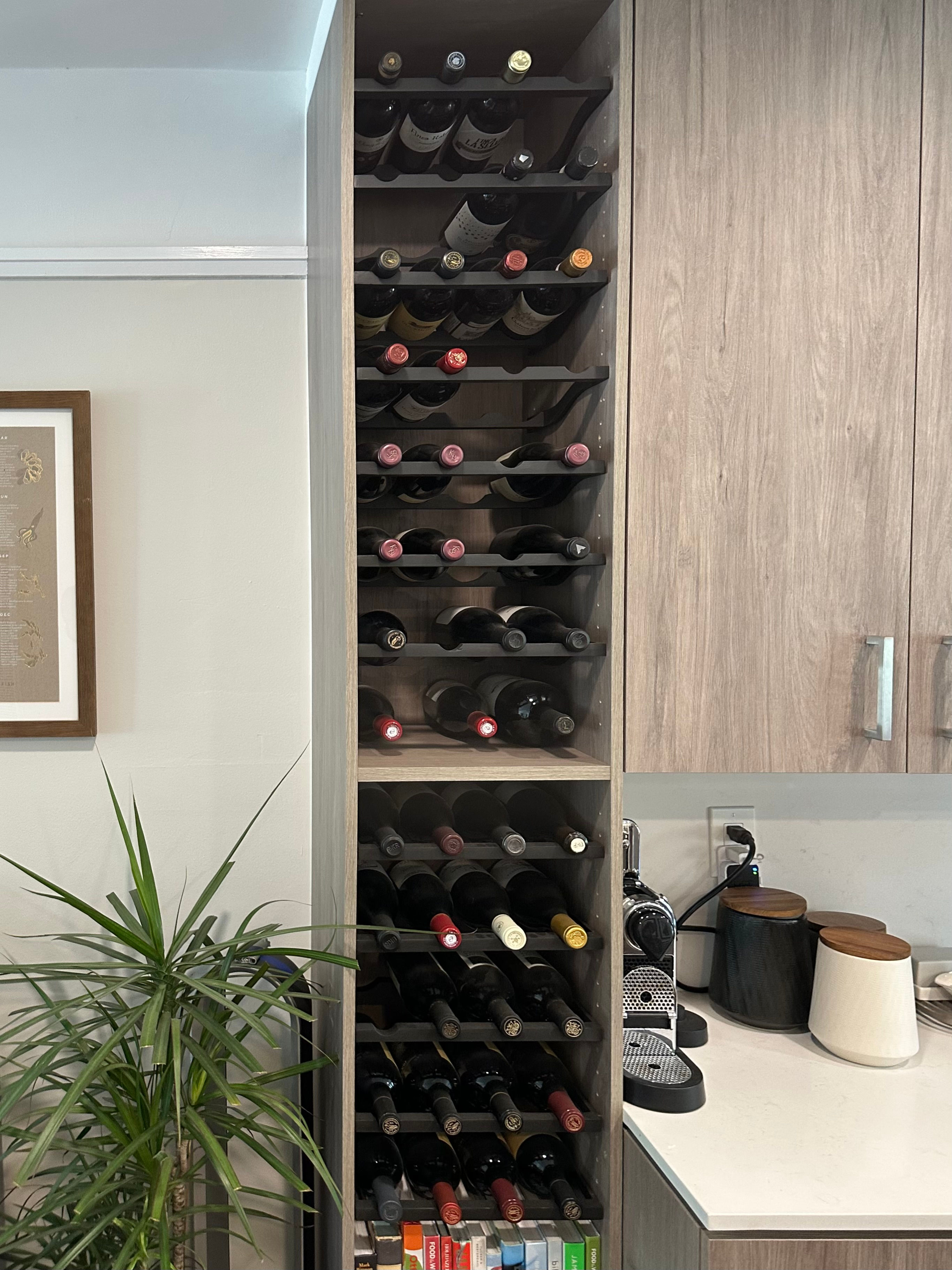 Custom Wine Holder Cabinet Modules