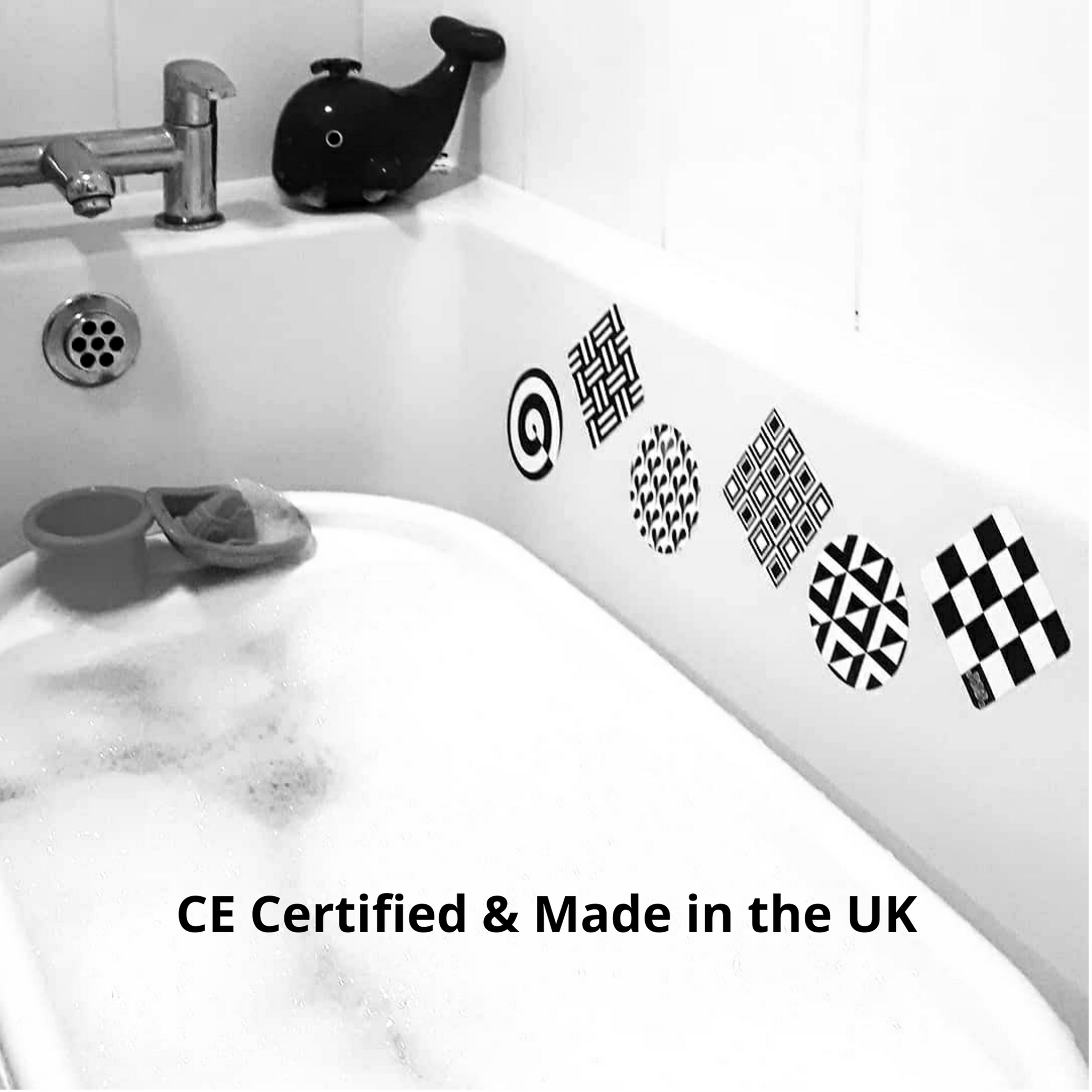 6 Sensory Monochrome Sensory Decal Stickers