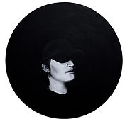 _Emilie, acrylique sur toile, 40cm de d