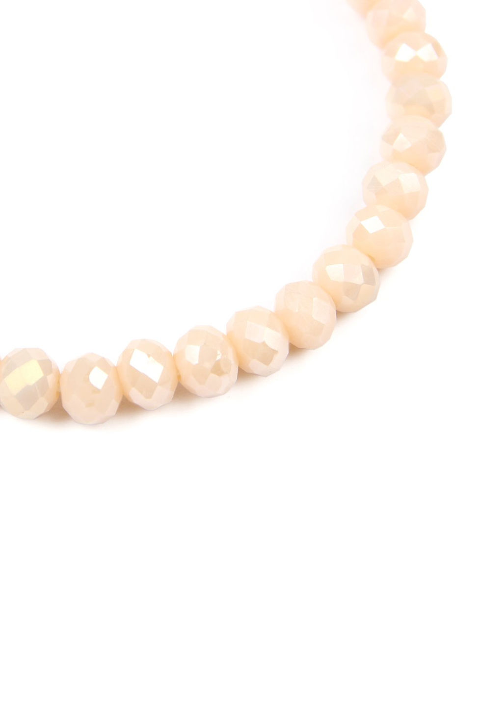 Thumbnail: 83593 - "Believe, Hope, Faith" 6mm Glass Beads Stretch Bracelet