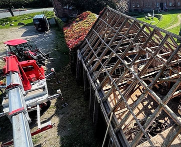 Ausbau des Dachs eines Fachwerkhauses in Kappeln durch die Baufirma Schipplock.