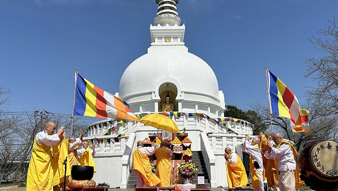 成田平和仏舎利塔25周年法要&お花まつり