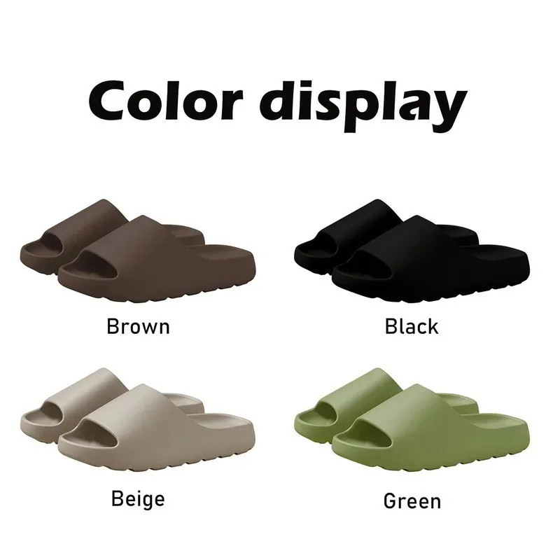 Miniatura: Coconut Slippers Cloud Thick-Soled Sandals Summer Fashion Soft Bottom Beach Men