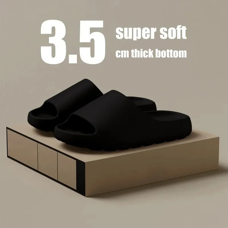 Thumbnail: Coconut Slippers Cloud Thick-Soled Sandals Summer Fashion Soft Bottom Beach Men