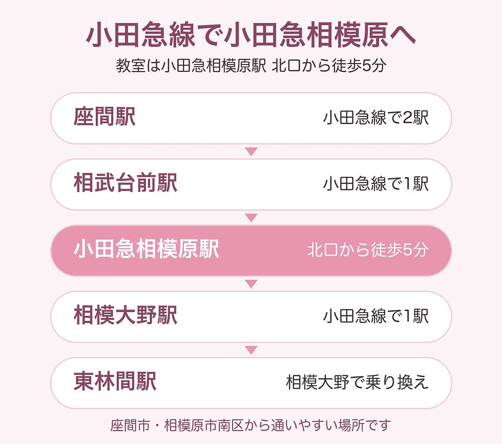 小田急相模原 キッズバレエ|小田急線で小田急相模原駅へ(座間駅から2駅・相武台前駅から1駅・相模大野駅から1駅)