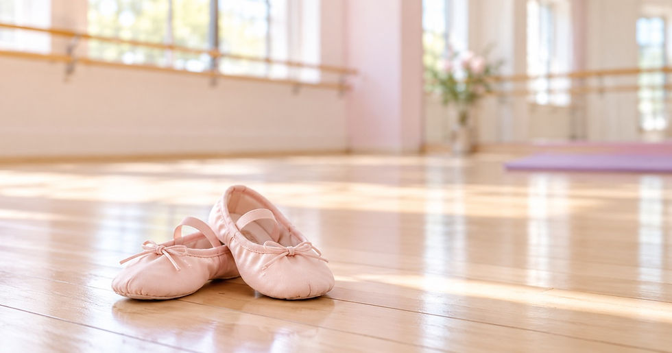 子どものバレエ レオタード 体験の服装|子ども用バレエシューズのイメージ