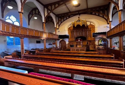 Black Isle East Church of Scotland building inside