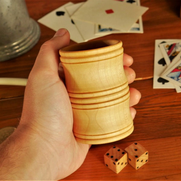 Thumbnail: Wooden Dice Cup in Hand