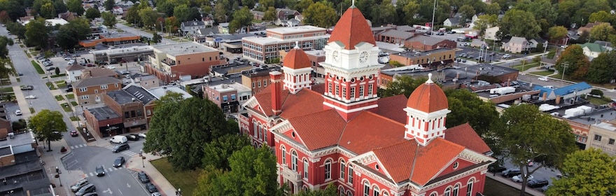 Historic Lake County Courthouse in Crown Point, Indiana