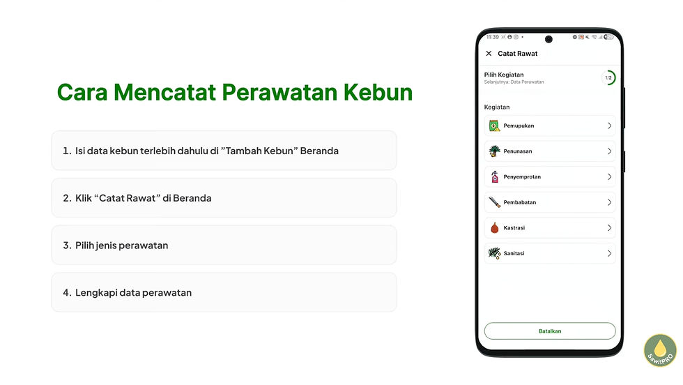Cara Mencatat Perawatan Kebun