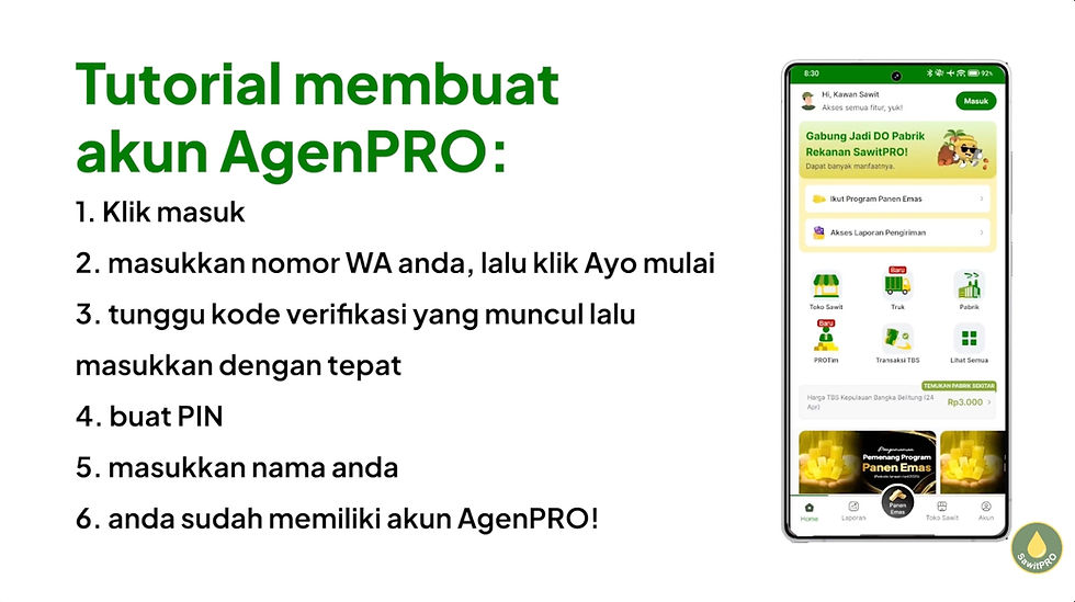 Cara Daftar Akun AgenPRO