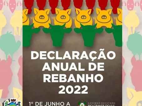 Estação: últimas comunidades devem ficar atentas à Declaração Anual de Rebanho