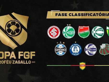 Federação Gaúcha de Futebol divulga tabela da Copa FGF - Troféu Zagallo; Gaúcho, Passo Fundo e Ypiranga representam Região Norte