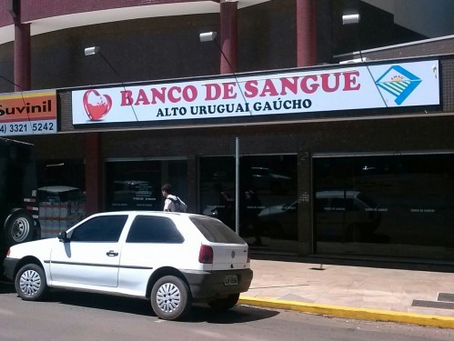 Banco de sangue de Erechim esta sem estoque de sangue tipo O-. Saiba como doar