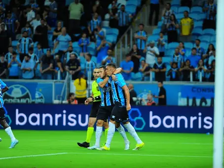 Grêmio desperdiça chances e empata com o Bragantino em 1 a 1 na Arena