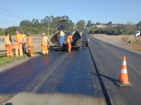 Obras na ERS-135 são afetadas pelas chuvas