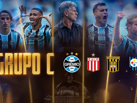 Grêmio conhece seus adversários na fase de grupos da Libertadores