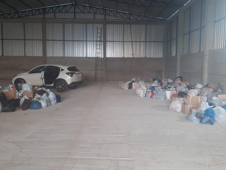 Centro de triagem para doações aos atingidos pelas enchentes do RS é instalado em Estação