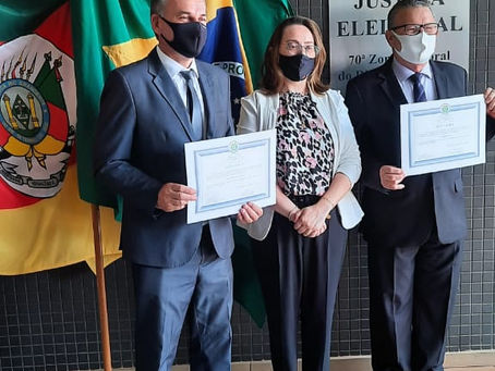 Prefeitos eleitos da 70ª Zona Eleitoral são diplomados na tarde desta sexta (18)