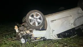 Capotamento na ERS-331 provoca morte de passageira e deixa duas pessoas feridas entre Erechim e Gaurama
