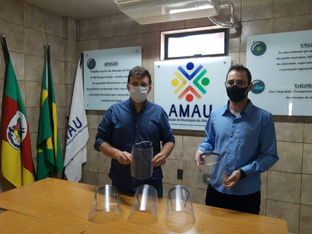 AMAU recebe doação de 250 protetores faciais