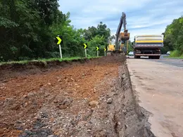 ERS-135 recebe obras de conservação entre Getúlio Vargas e Erebango nesta semana