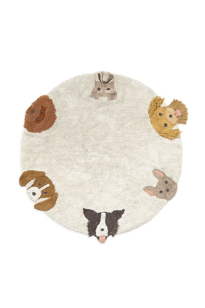 Tapis lavable DOGS lorena canal diamètre 140cm