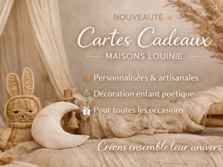 🎁 Carte cadeau décoration enfant : la nouveauté Maisons Louinie est arrivée