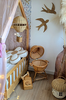 objet et décoration en rotin pour chambre d'enfant