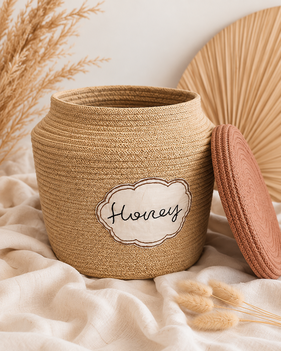 Panier Honey Pot Lorena Canals en situation
