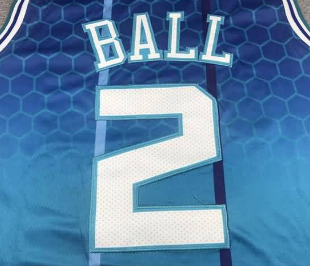 Thumbnail: Charlotte Hornets 21/22 BALL #2 Blue Jersey (Stitched)
