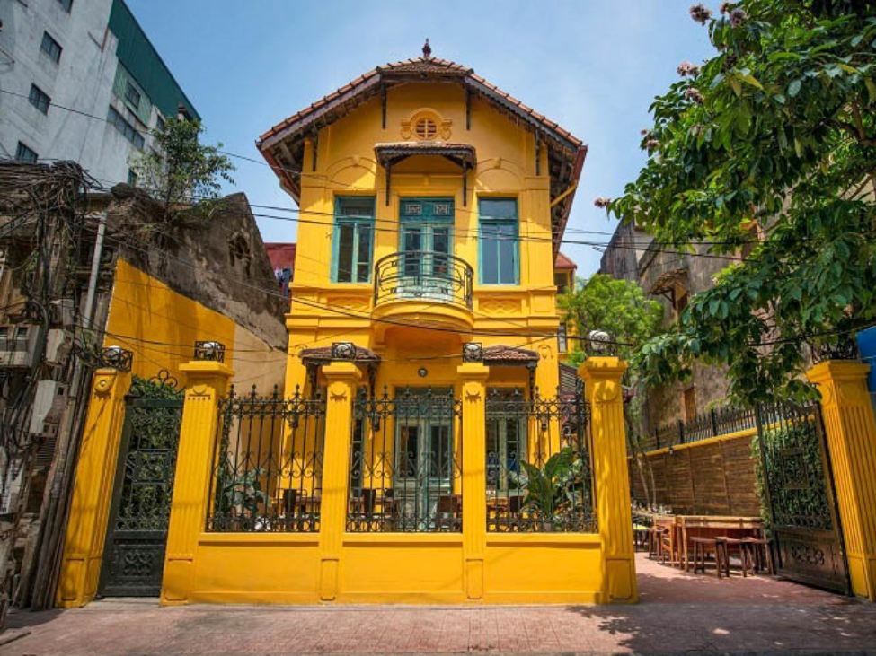 Hidden artists quarter French colonial villa Vietnamese contemporary art studios