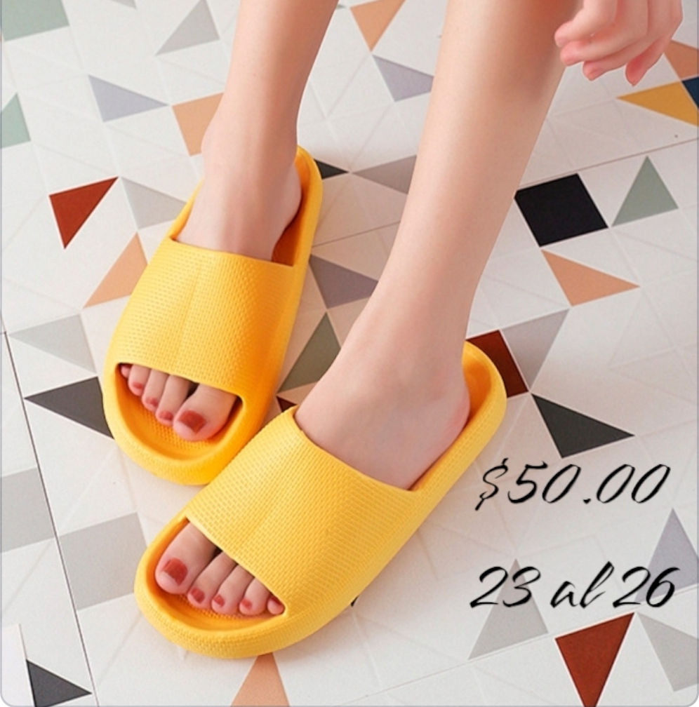 Sponch dama amarillo 23 al 26 ($50.00) por par 