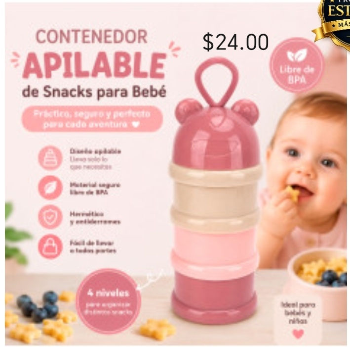 Contenedor de snak para bebe