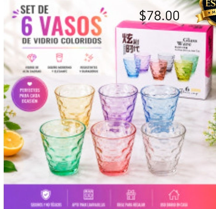 6 vasos 