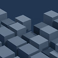 Abstract cubes, slanted diagonally into the distance. No space above or below the blocks.