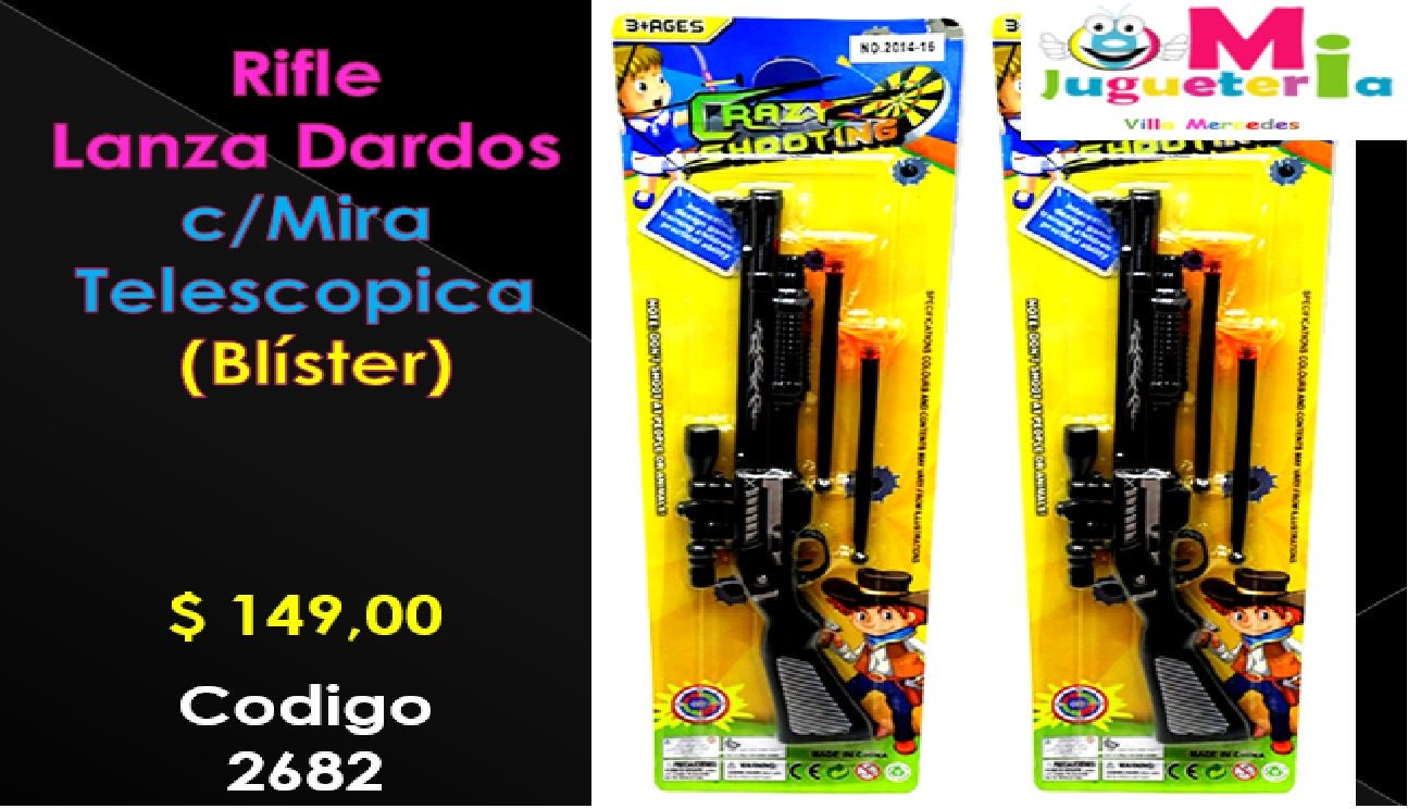 Rifle lanza dardos
