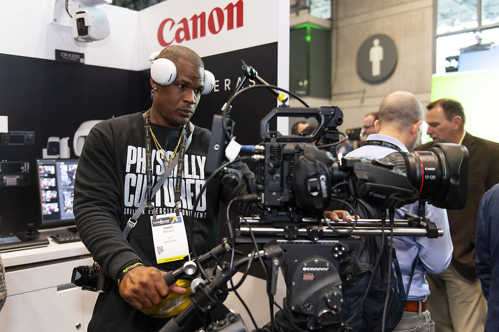 Professional video camera setup at NAB Show Las Vegas 2026