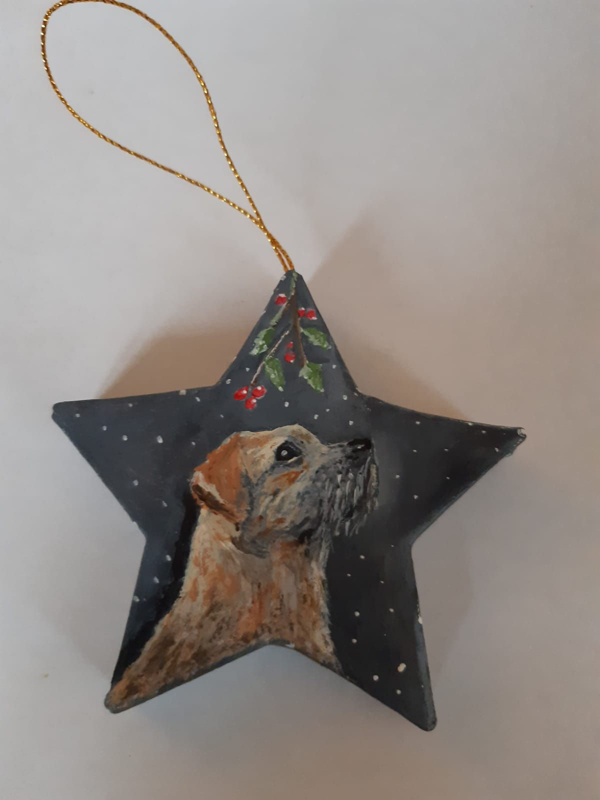 'Christmas Wish' Seasonal Bauble (Original Acrylic Painting)