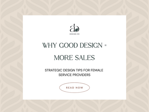 Why strategic design equals more sales