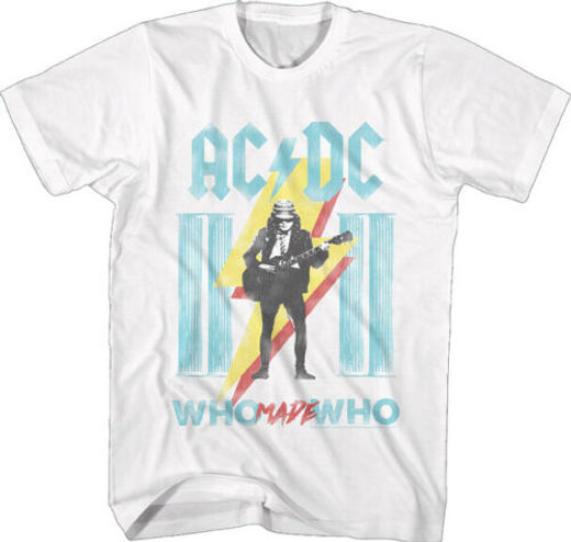 AC/DC T-SHIRT / 1980S WHO MADE WHO AC/DC MAXIMUM OVERDRIVE MOVIE