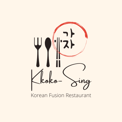 Kkoko-Sing Restaurant Logo Beige BGround 081024