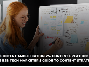Content Amplification vs. Content Creation: The B2B Tech Marketer's Guide to Content Strategy